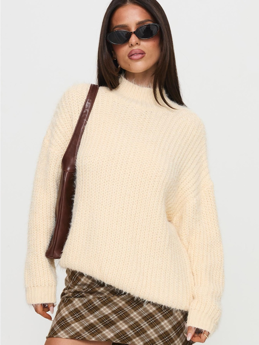 Princess Polly Abott Sweater- Butter